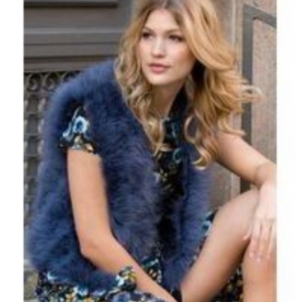 Yumi Kim Away We Go Real Ostrich Feather Vest